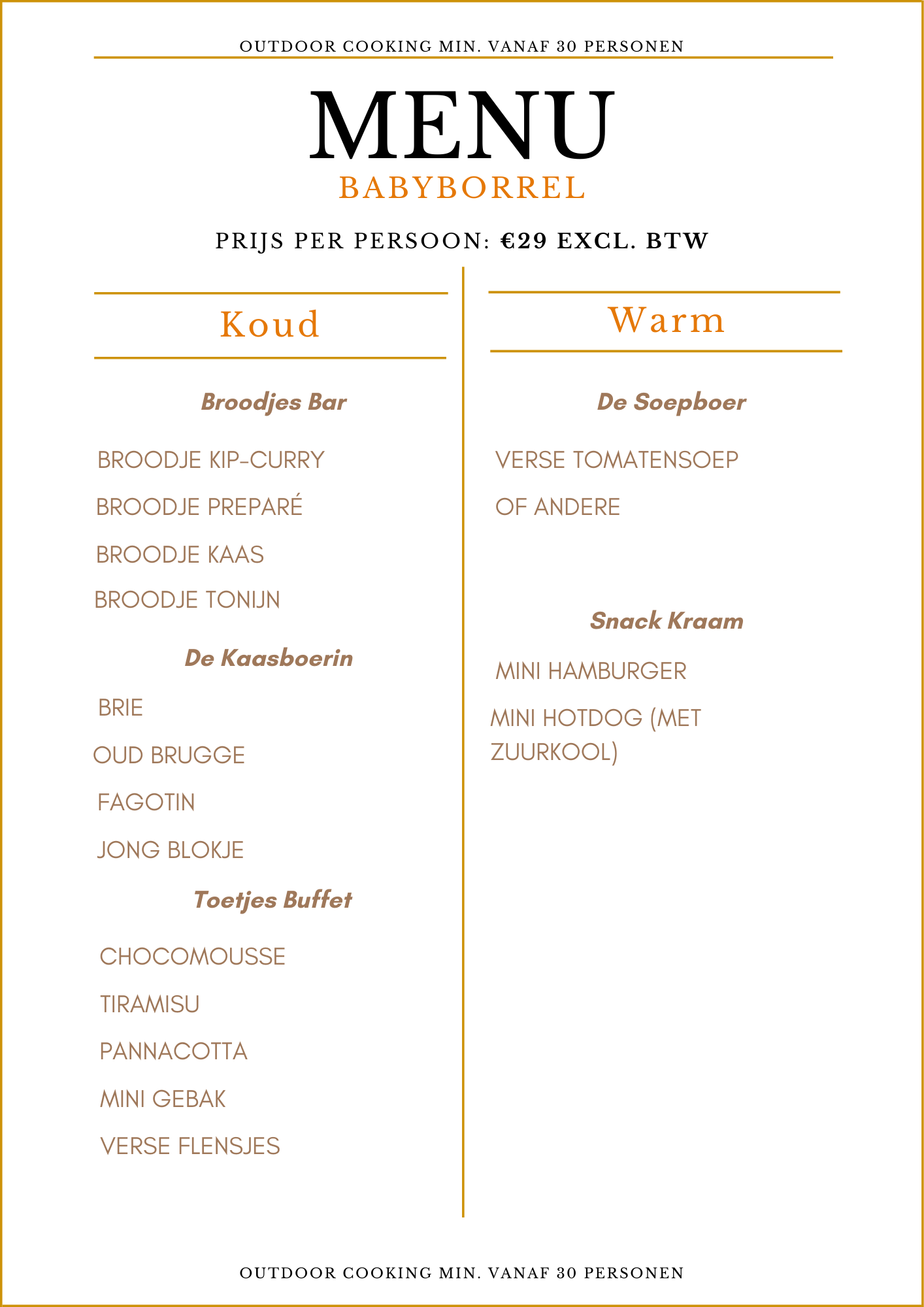 Ambachtelijke slager-traiteur met verse producten