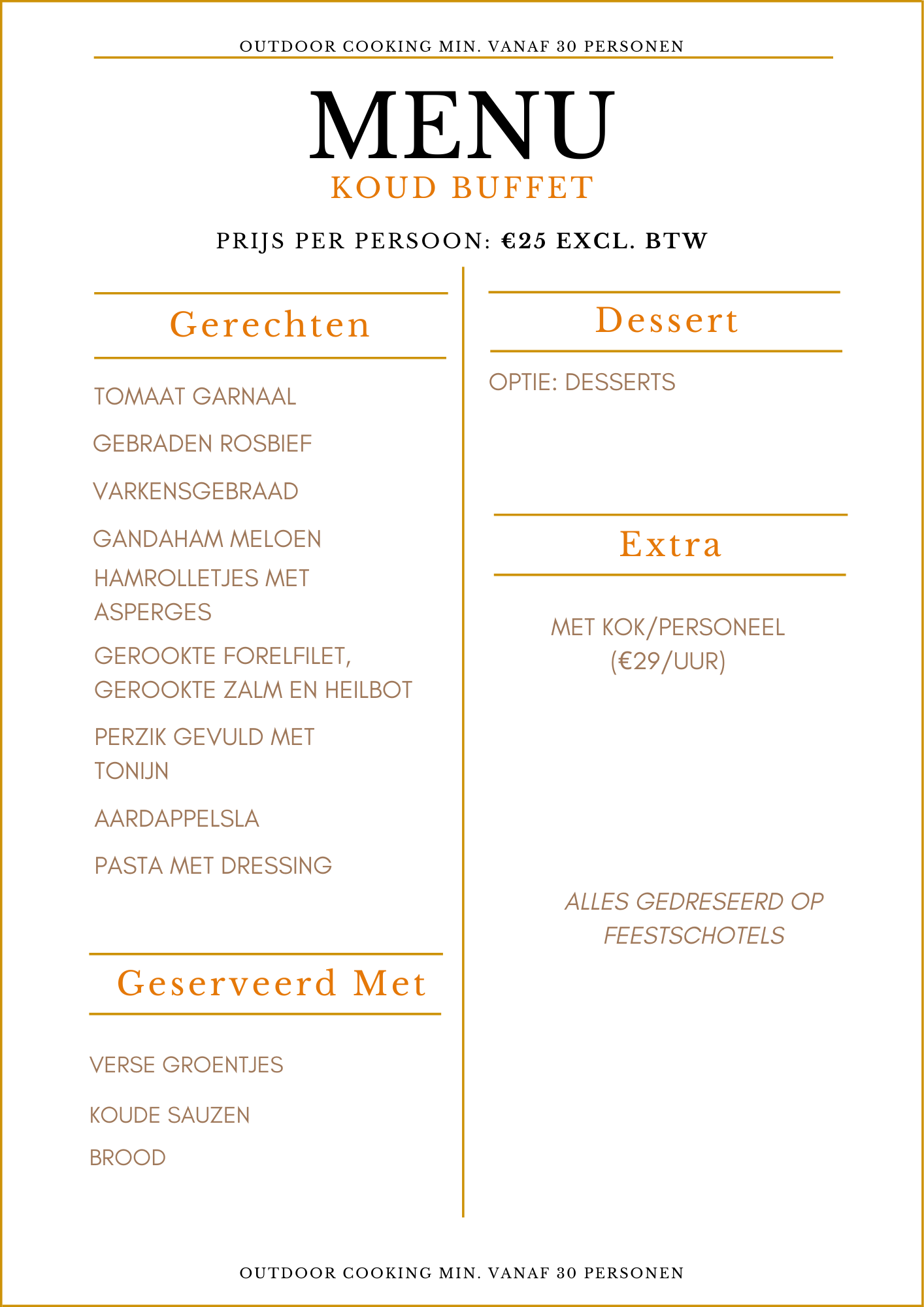 Ambachtelijke slager-traiteur met verse producten