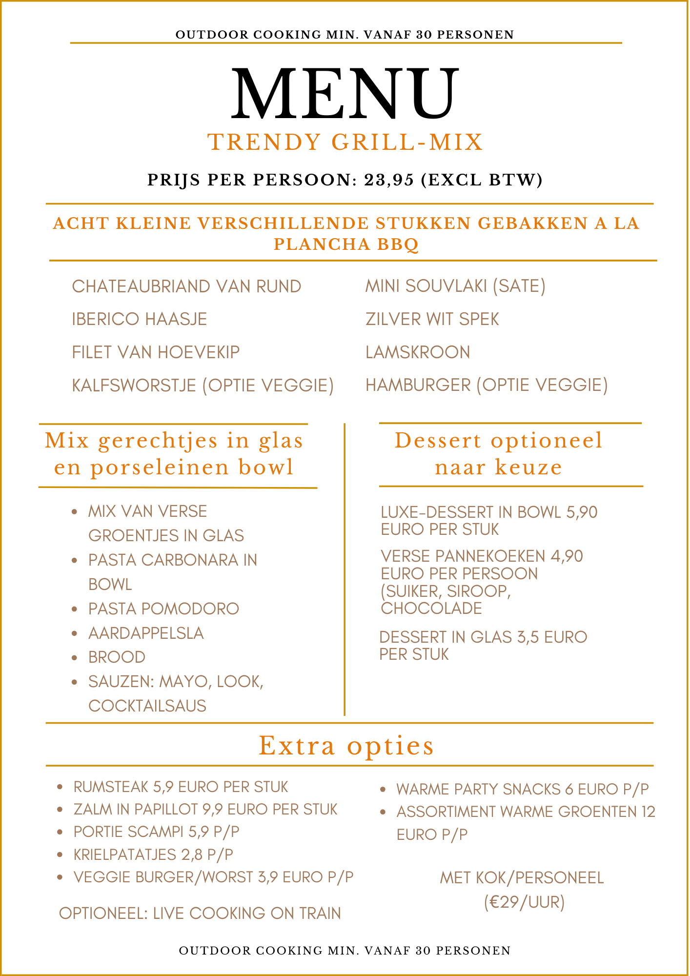 Ambachtelijke slager-traiteur met verse producten