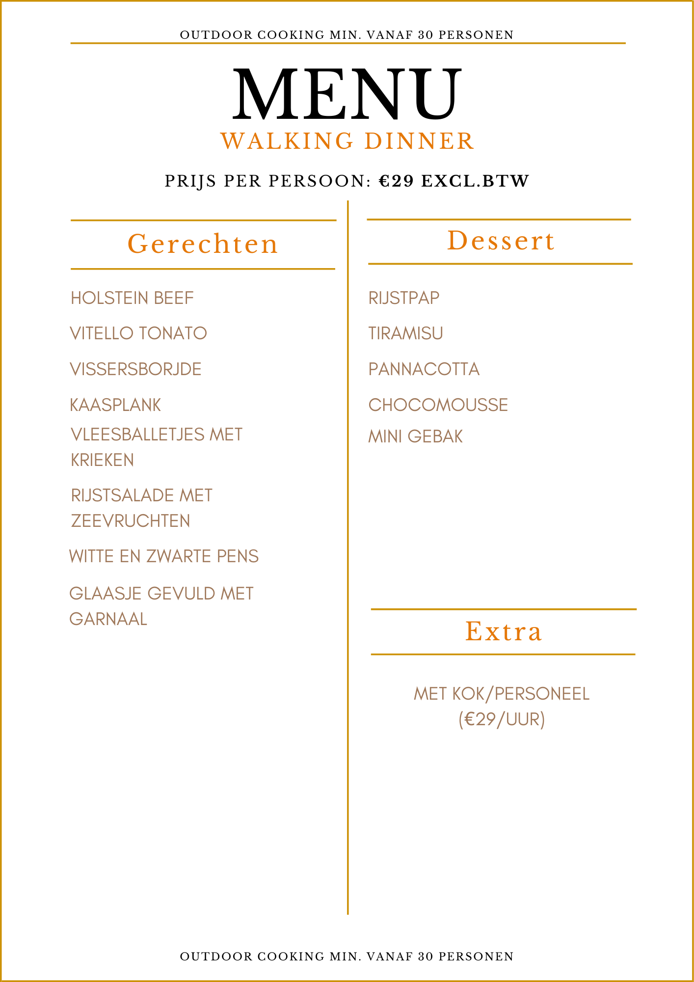 Ambachtelijke slager-traiteur met verse producten