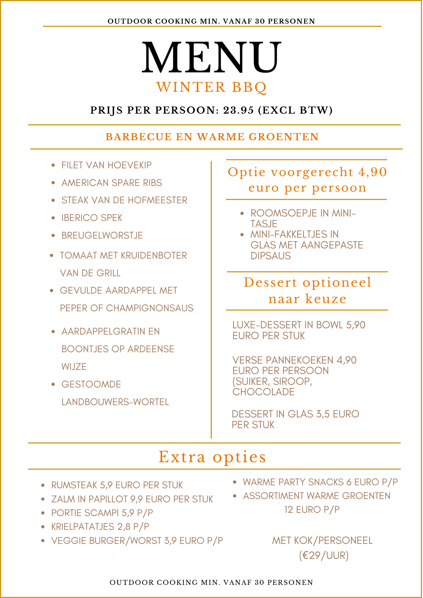 Ambachtelijke slager-traiteur met verse producten